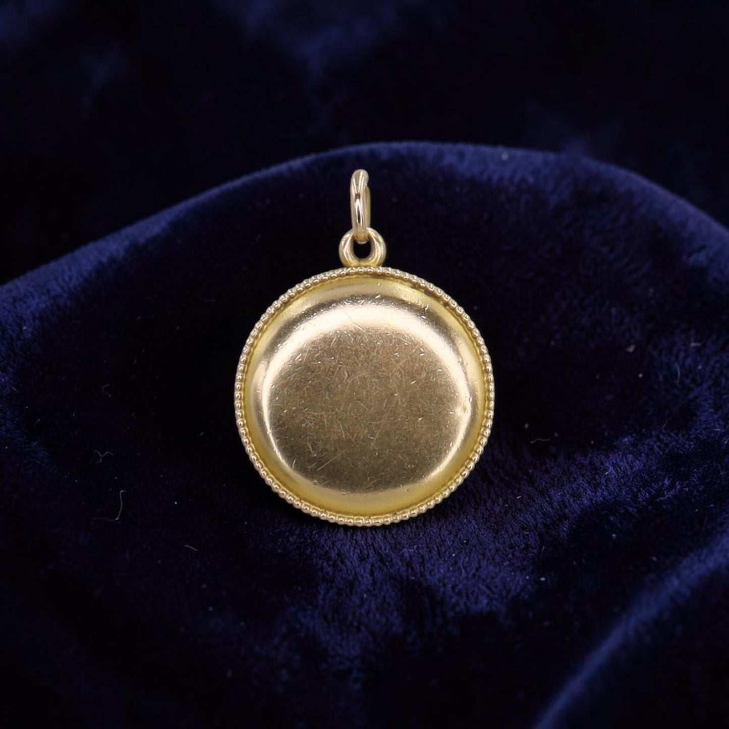 Antique Victorian 14k Gold Locket | Coin Edge | Engraved Monogram EJR | Petra Star - Petra Star