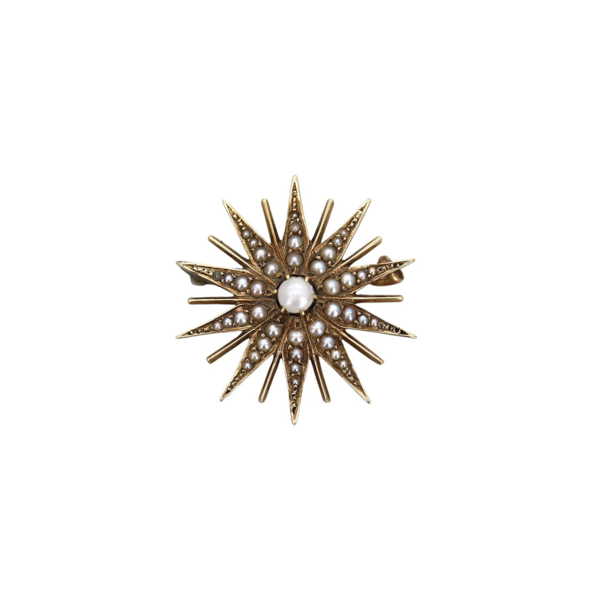 Victorian Pearl Starburst Convertible Pendant - Petra Star