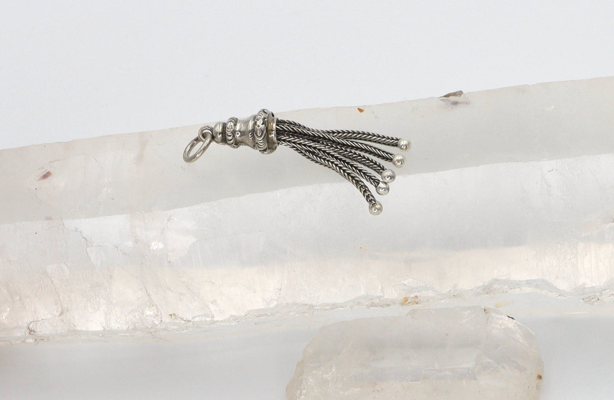 Victorian Silver Tassel Pendant - Petra Star