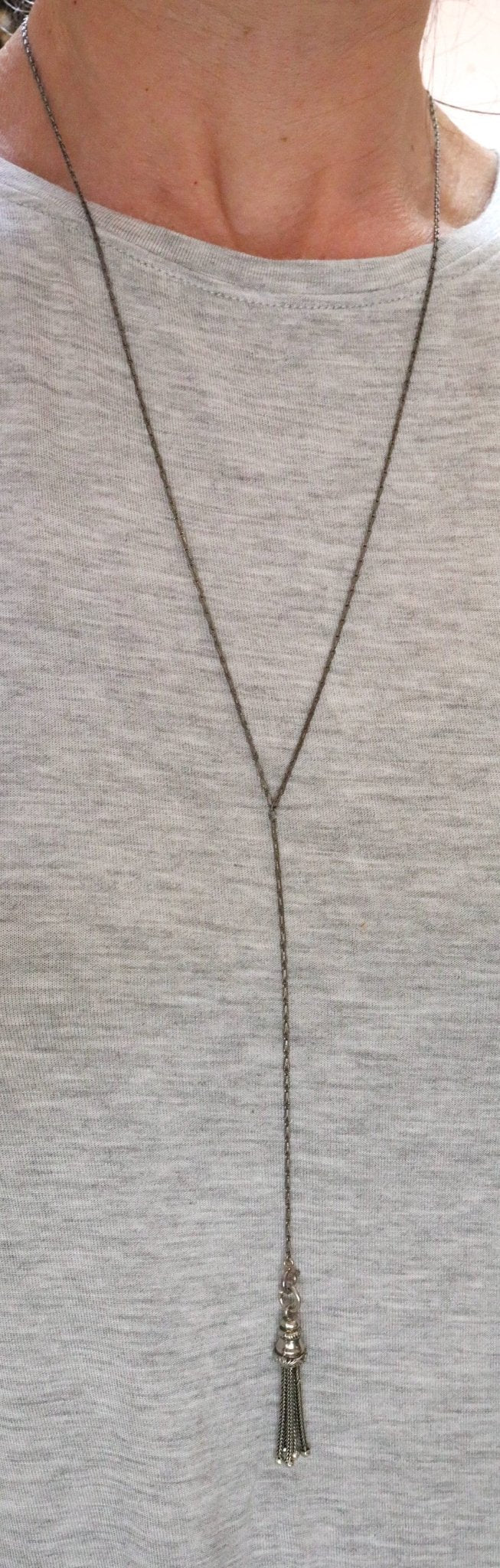 Victorian Silver Tassel Pendant - Petra Star