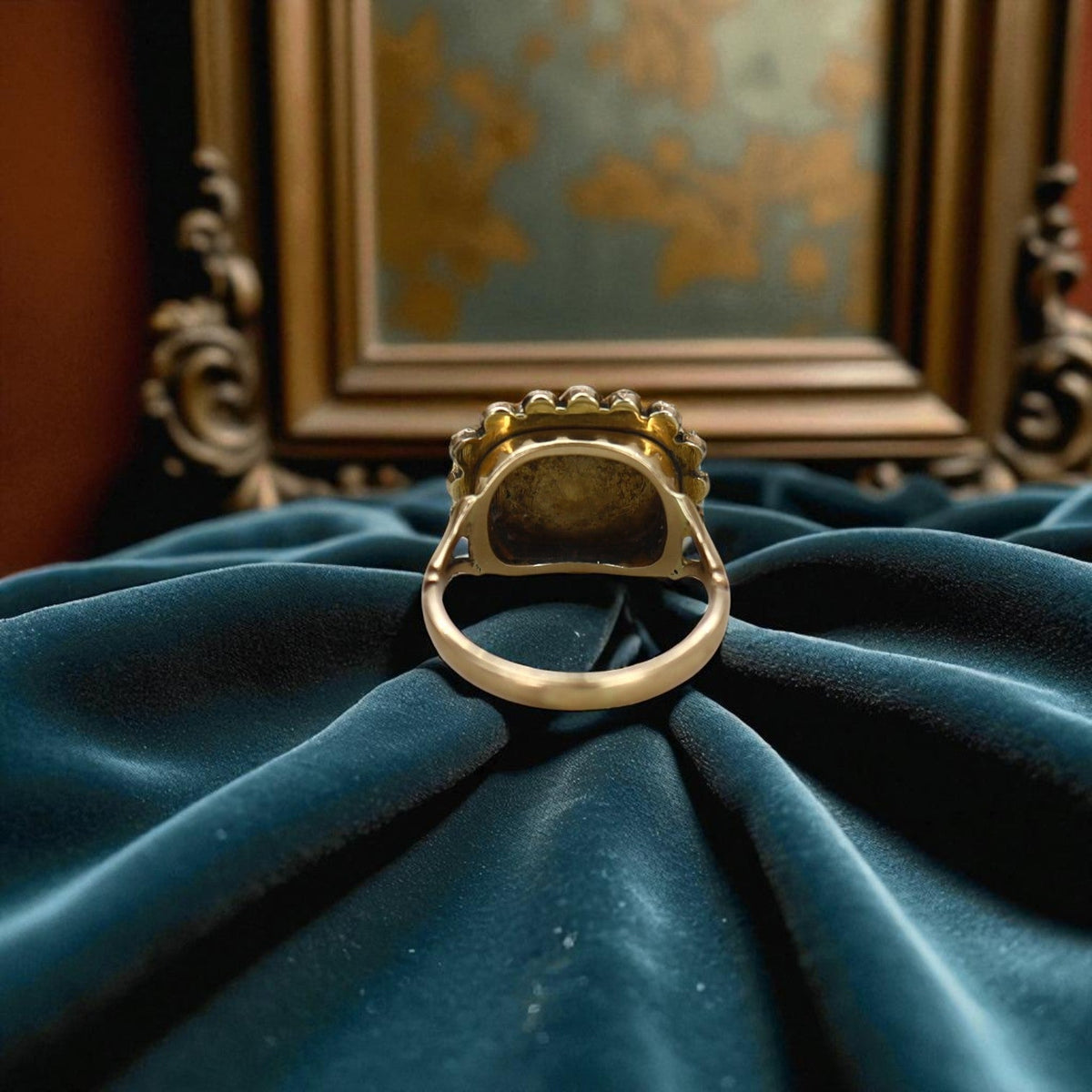 Victorian Turquoise Ring With Pearls - Petra Star