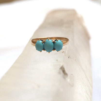 oval cut turquoise ring