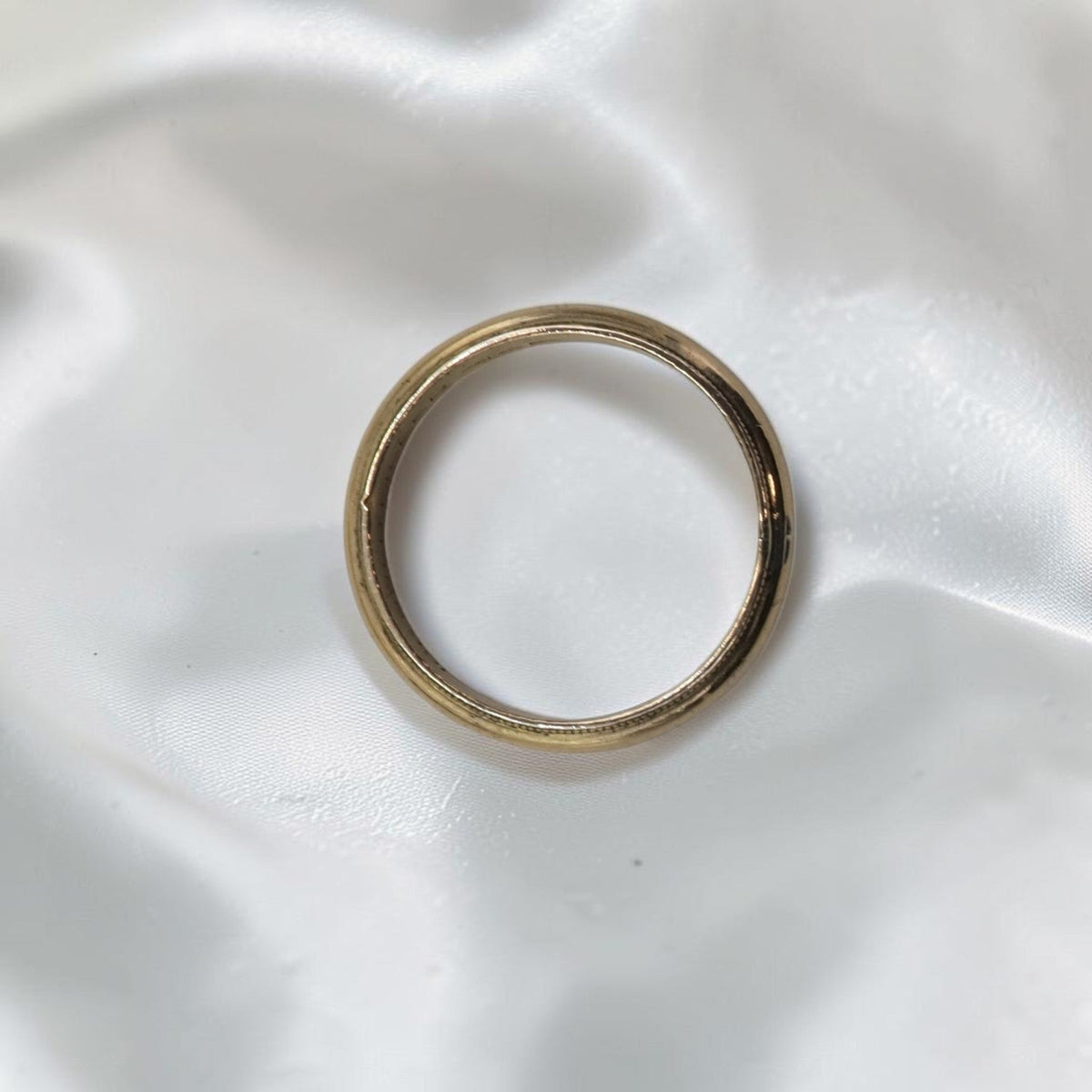 Vintage 10K Gold Filled Milgrain Wedding Band — C&C, Circa 1930s–1940s, Size 5 - Petra StarBand