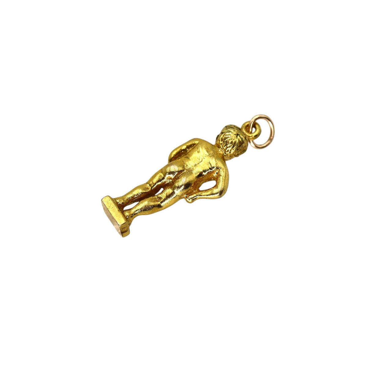 Vintage 9k Gold Manneken Pis Charm — Brussels Souvenir (1970s) - Petra Star