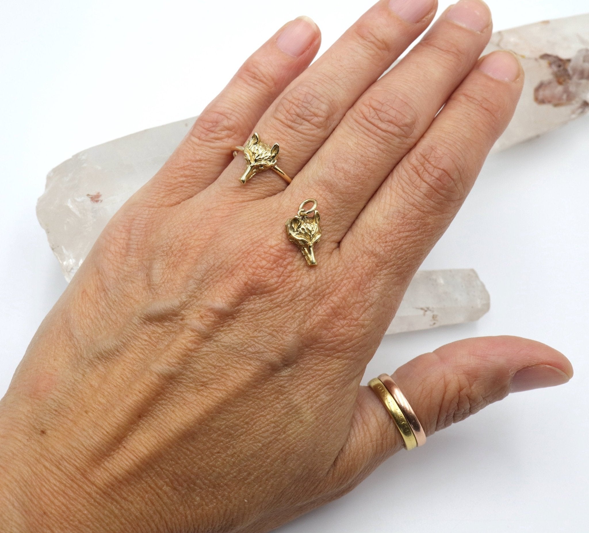 Vintage Fox Ring in 14k Gold - Petra Star