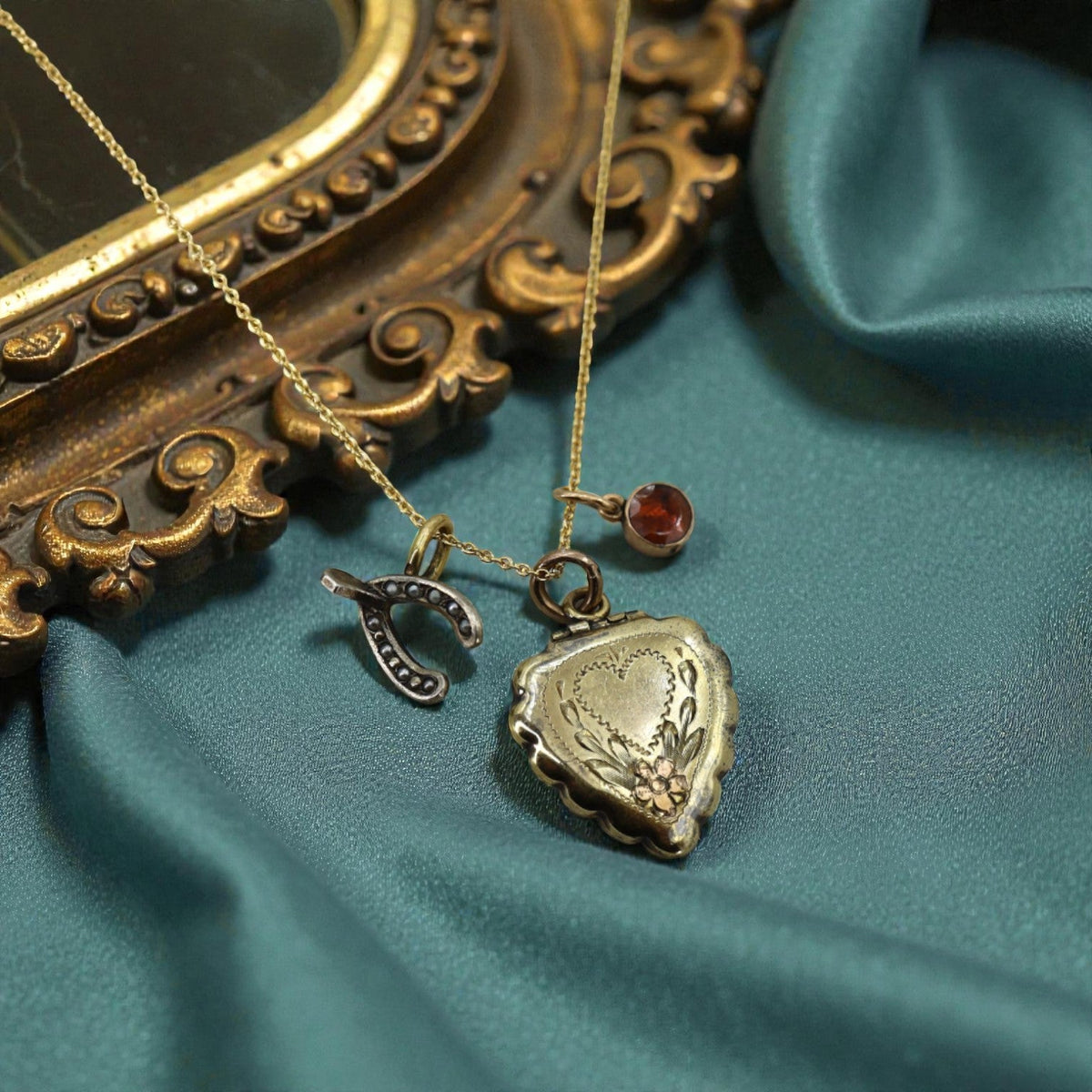 Vintage Gold-Filled Puffy Heart Locket - Petra Star