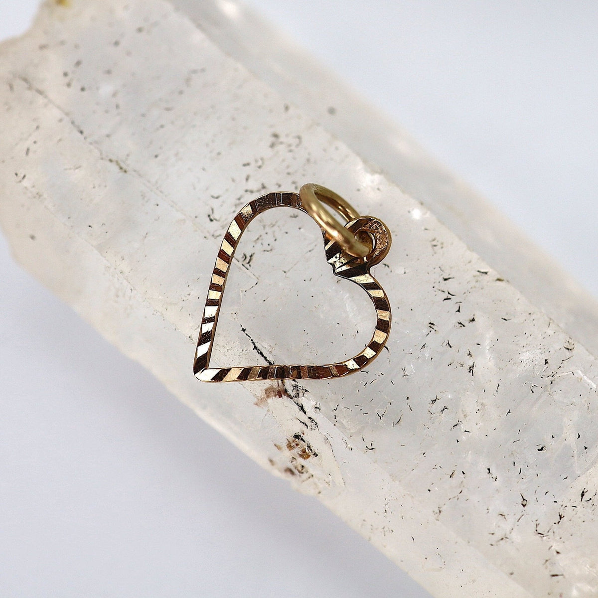 Vintage Heart Charm 14k Yellow Gold - Petra Star
