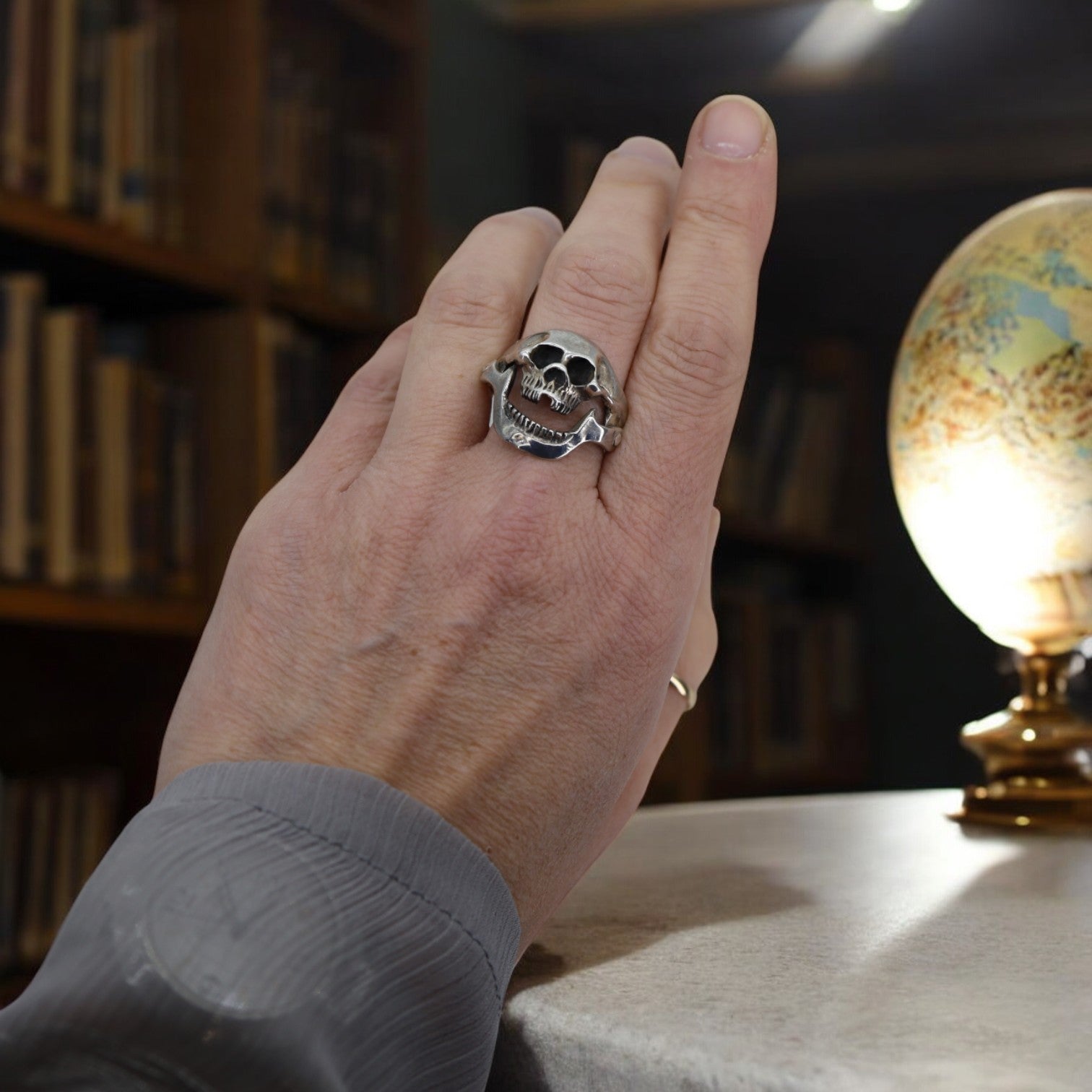 Vintage Silver Skull Ring - Petra Star