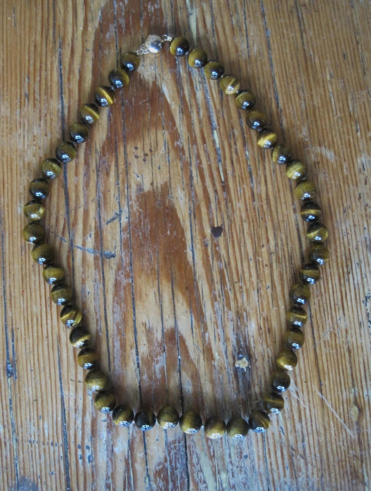 Vintage Tiger's Eye Bead Necklace - Petra Star