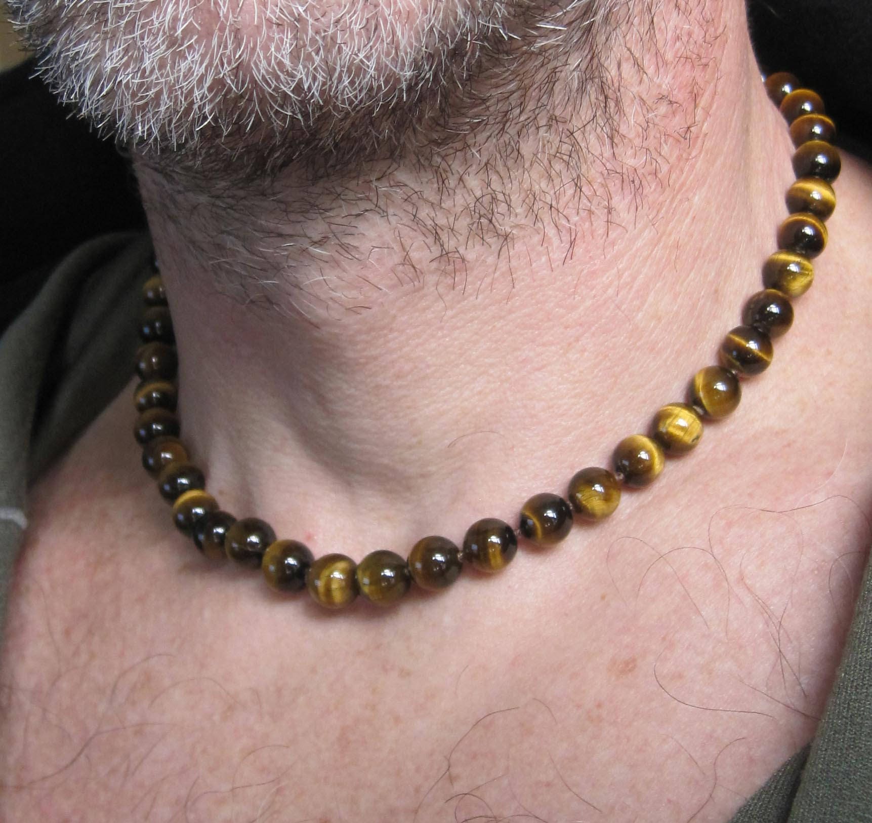 Vintage Tiger's Eye Bead Necklace - Petra Star