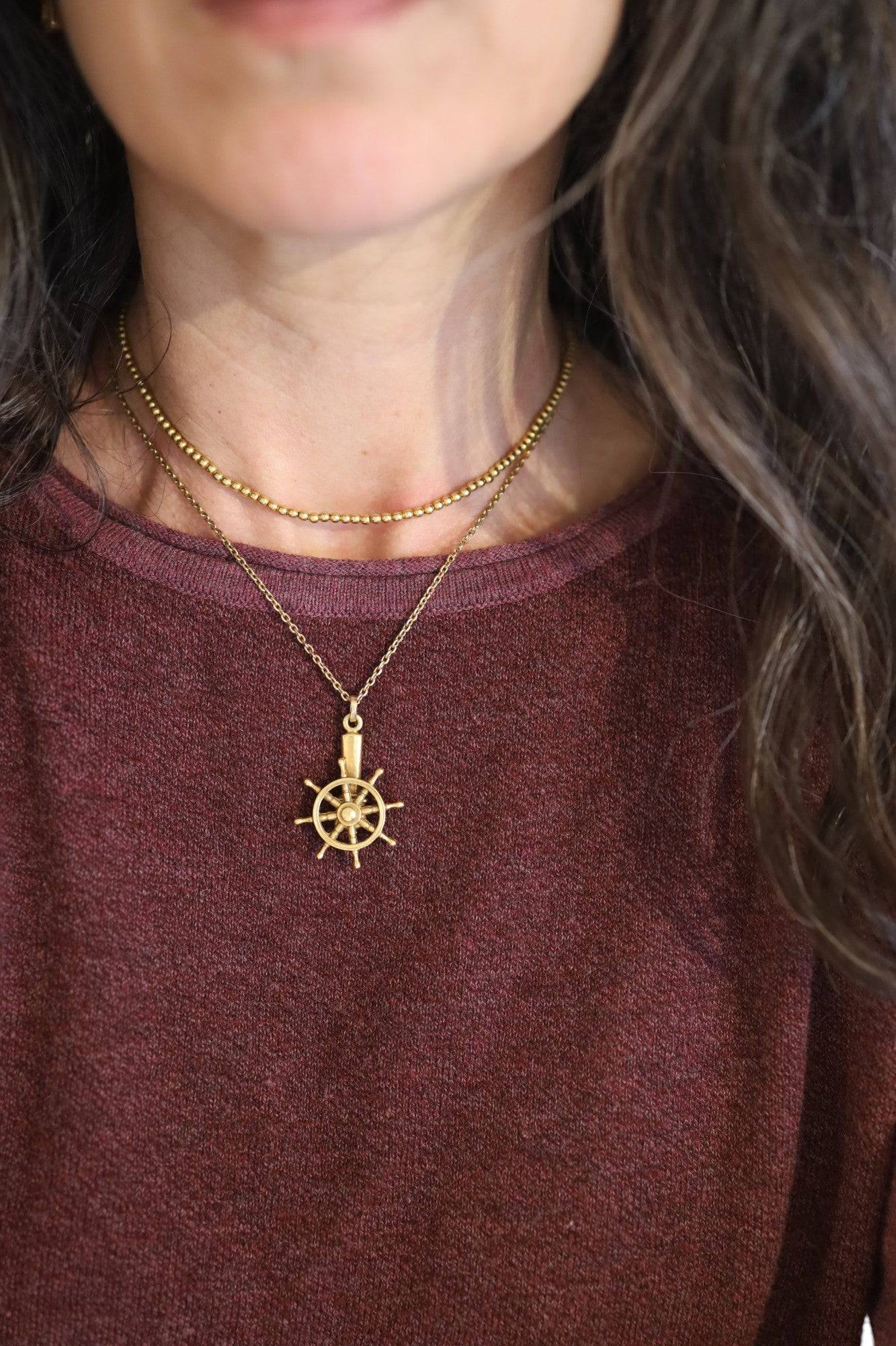 Wheel at the Helm Pendant 14.1 Grams - Petra Star